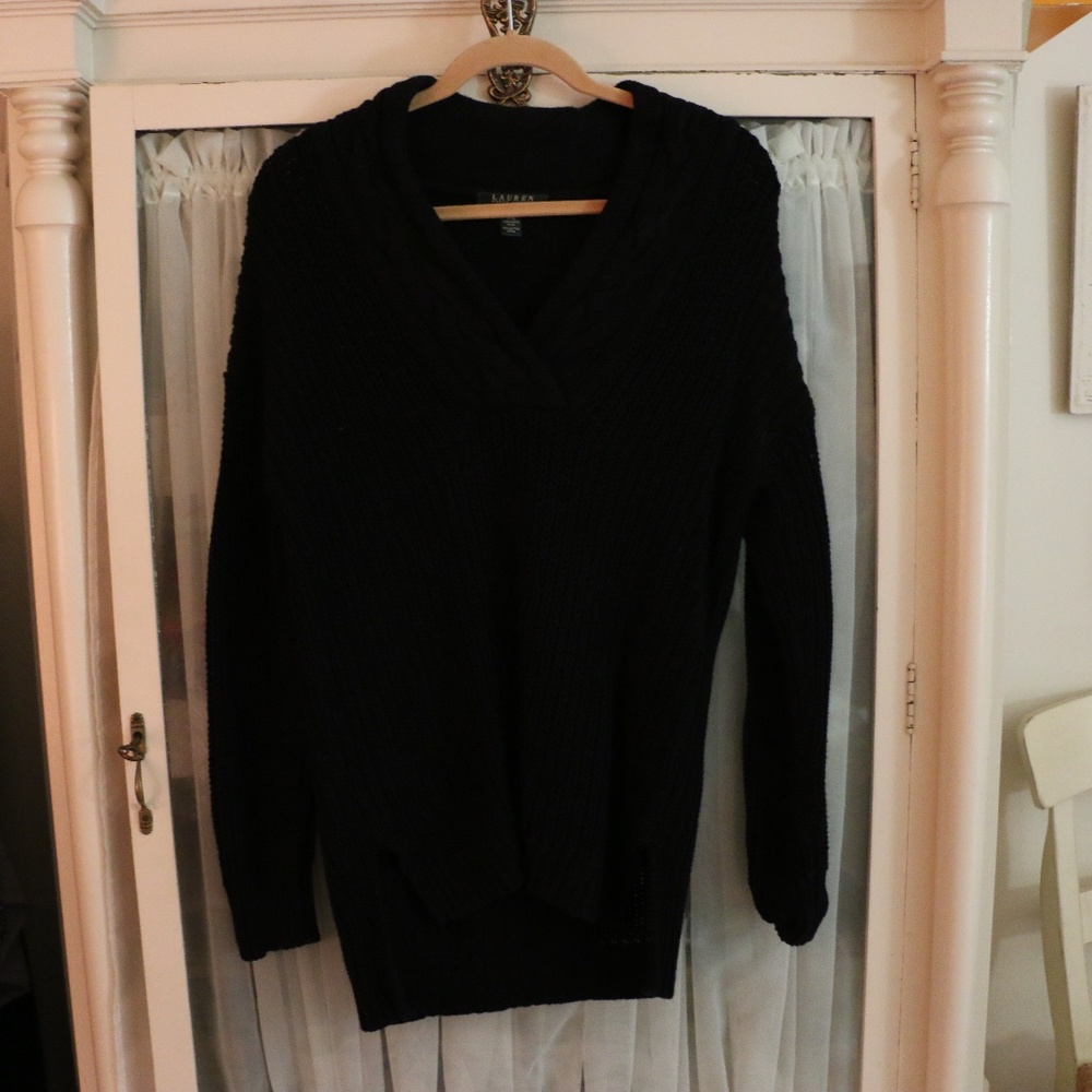 Long Black Ralph Lauren Sweater